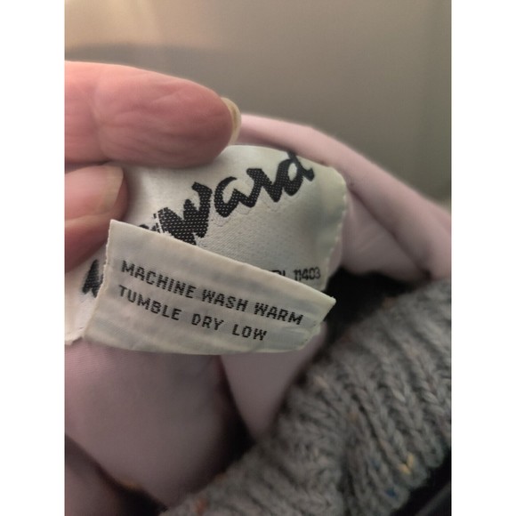 Vintage Upward ski jacket convertible Gray/Pink W Sweater Lining size M full zip - Picture 8 of 9